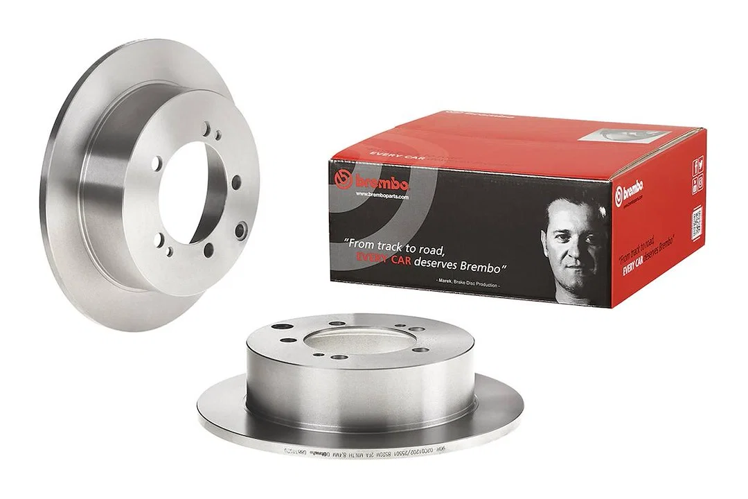 08831620C02 – BREMBO Brake Rotor, Solid One Piece Design Wheel Bolt Pattern 5 x 114.3 Millimeter 262 Millimeter Diame...